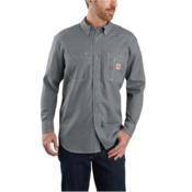 FR Carhartt Long-Sleeve Button Front Shirt in Gray